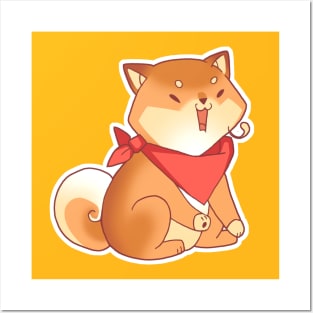 Rude Shiba Dog 4 - Burps Posters and Art